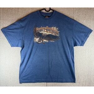 Mens Sz 2XL Harley Davidson Blue T Shirt Hacienda Scottsdale Arizona